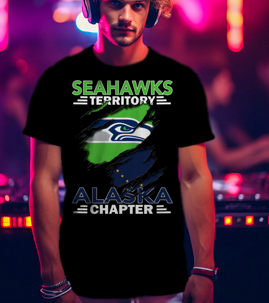 Seahawks Territory Alaska Chapter Flag T-Shirt
