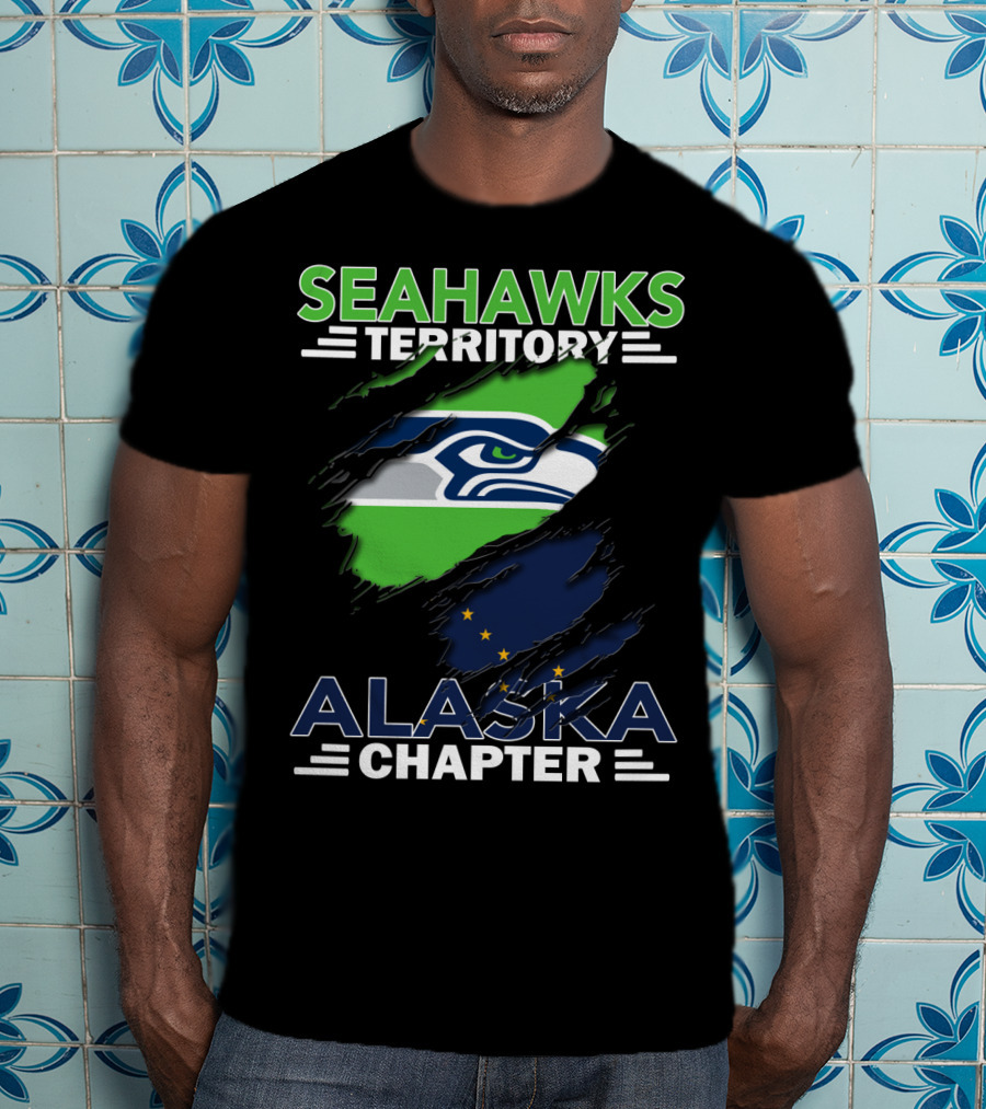 Seahawks Territory Alaska Chapter Flag T-Shirt