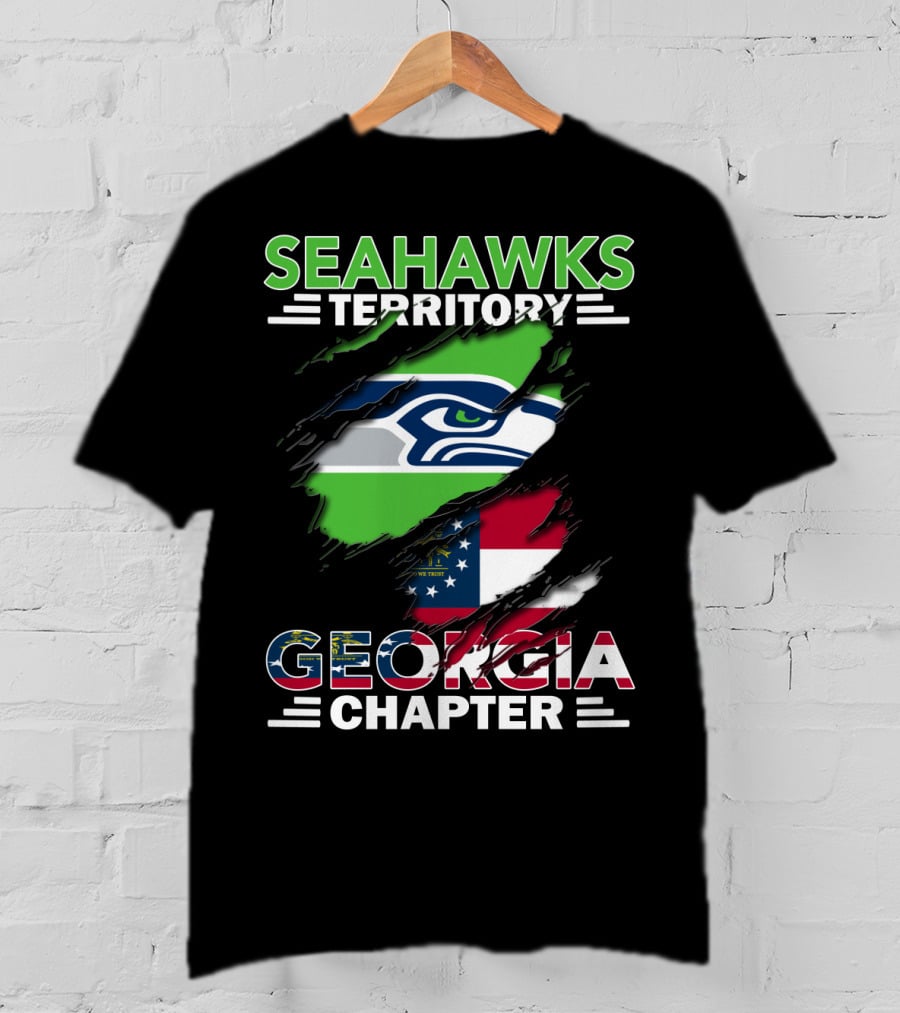 Seahawks Territory Georgia Chapter Flag T-Shirt