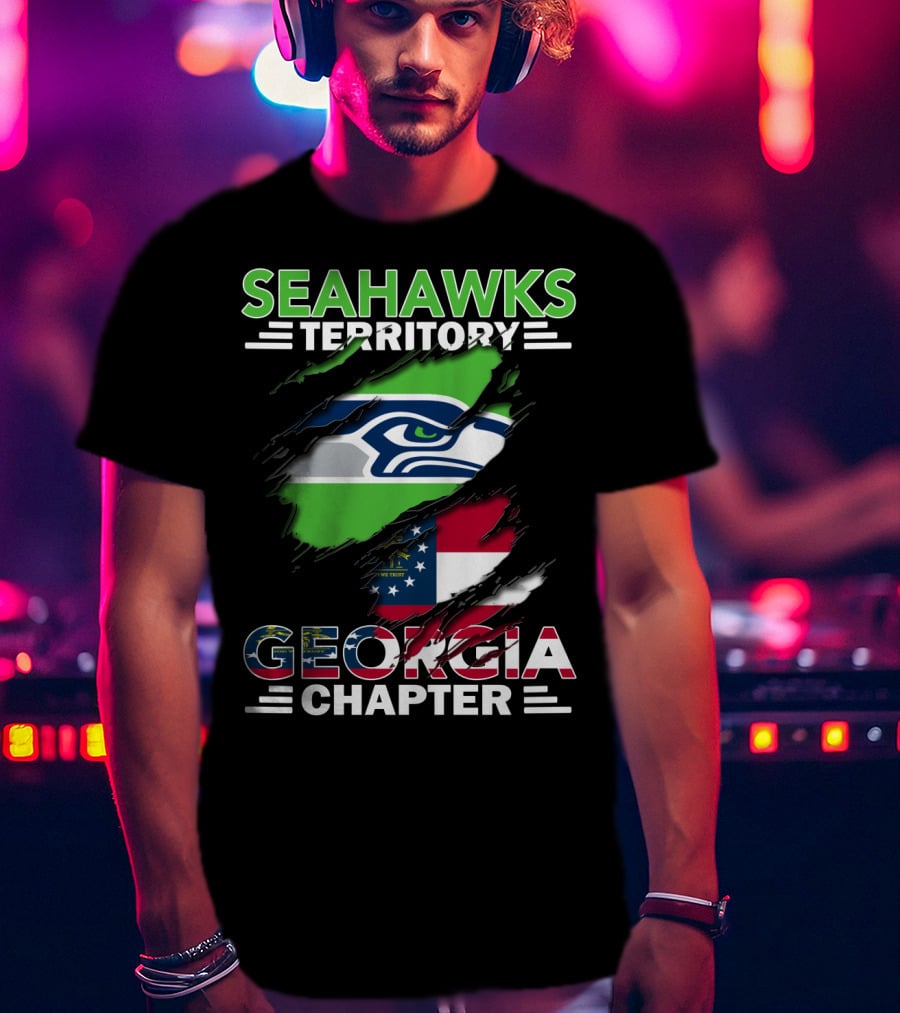 Seahawks Territory Georgia Chapter Flag T-Shirt