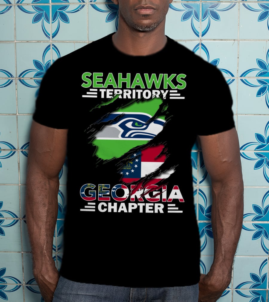Seahawks Territory Georgia Chapter Flag T-Shirt