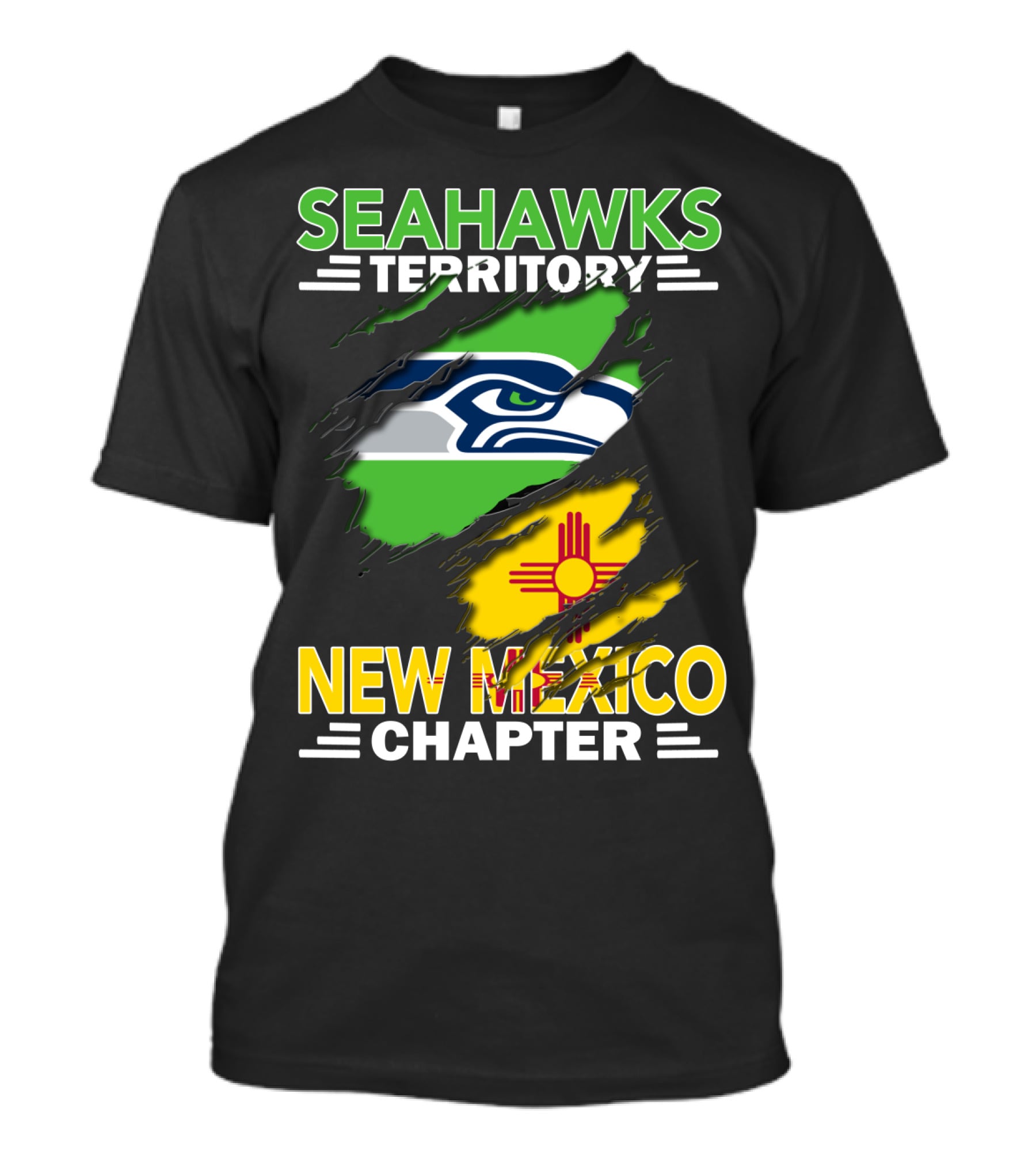 Seahawks Territory New Mexico Chapter Football Fan Zone T-Shirt