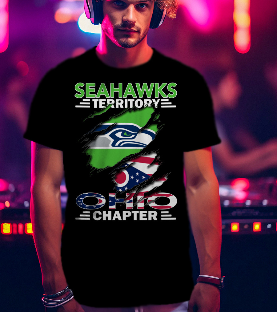 Seahawks Territory Ohio Chapter Flag T-Shirt