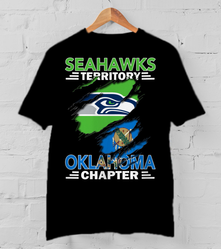 Seahawks Territory Oklahoma Chapter NFL Football Fan Group T-Shirt