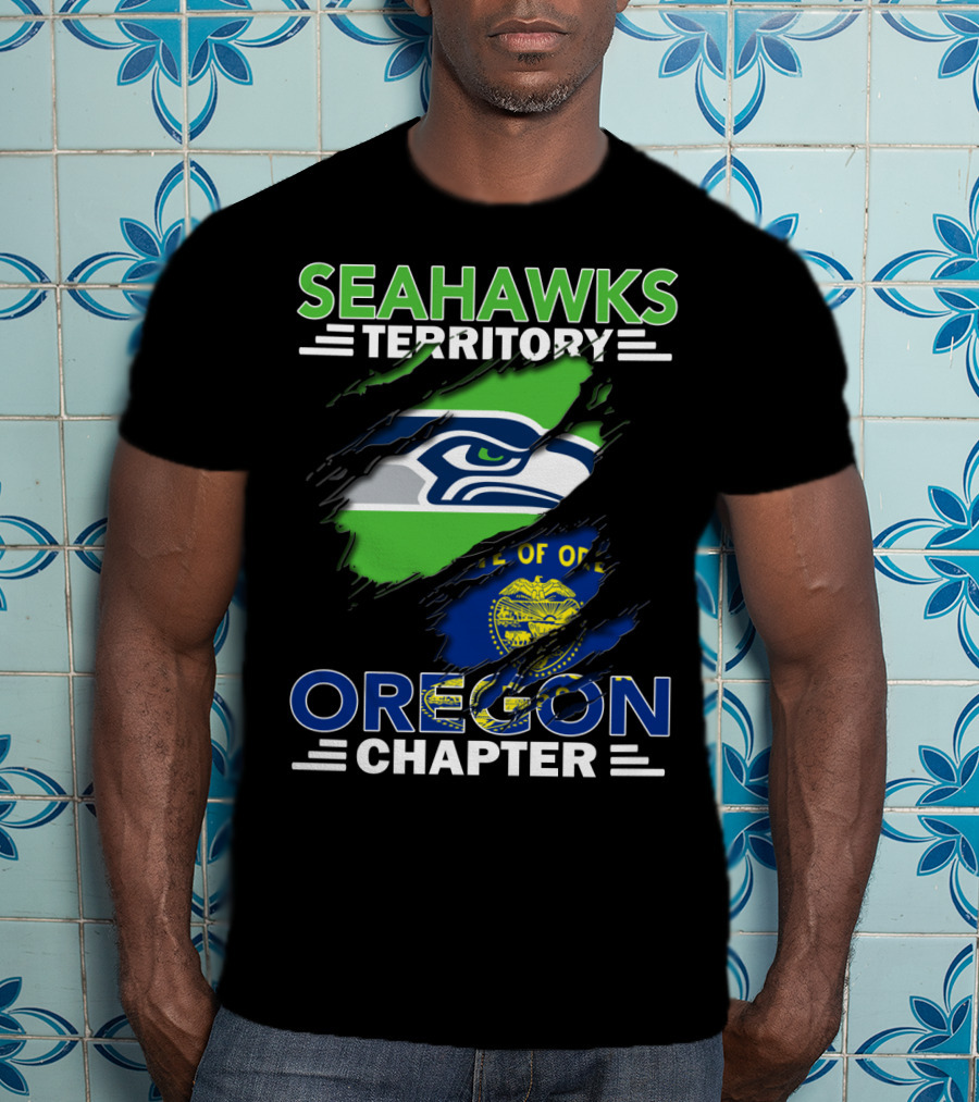 Seahawks Territory Oregon Chapter Rip Through State Pride T-Shirt