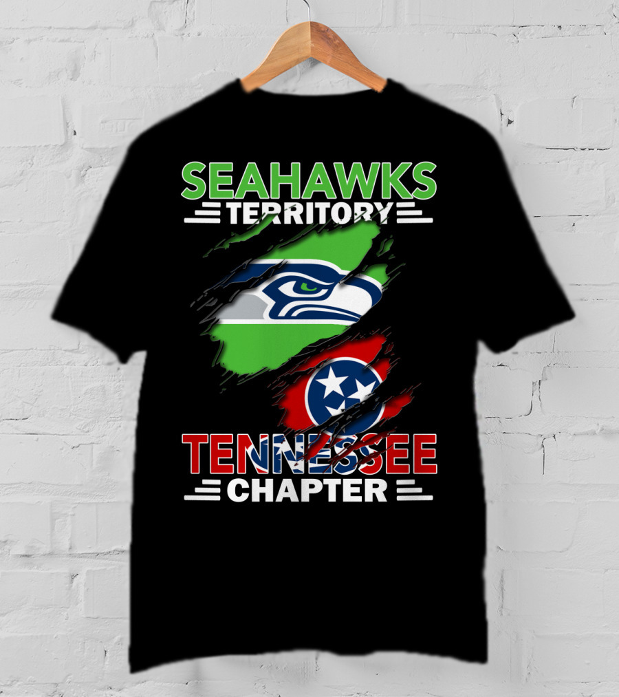 Seahawks Territory Tennessee Chapter Hidden Logos Banner T-Shirt