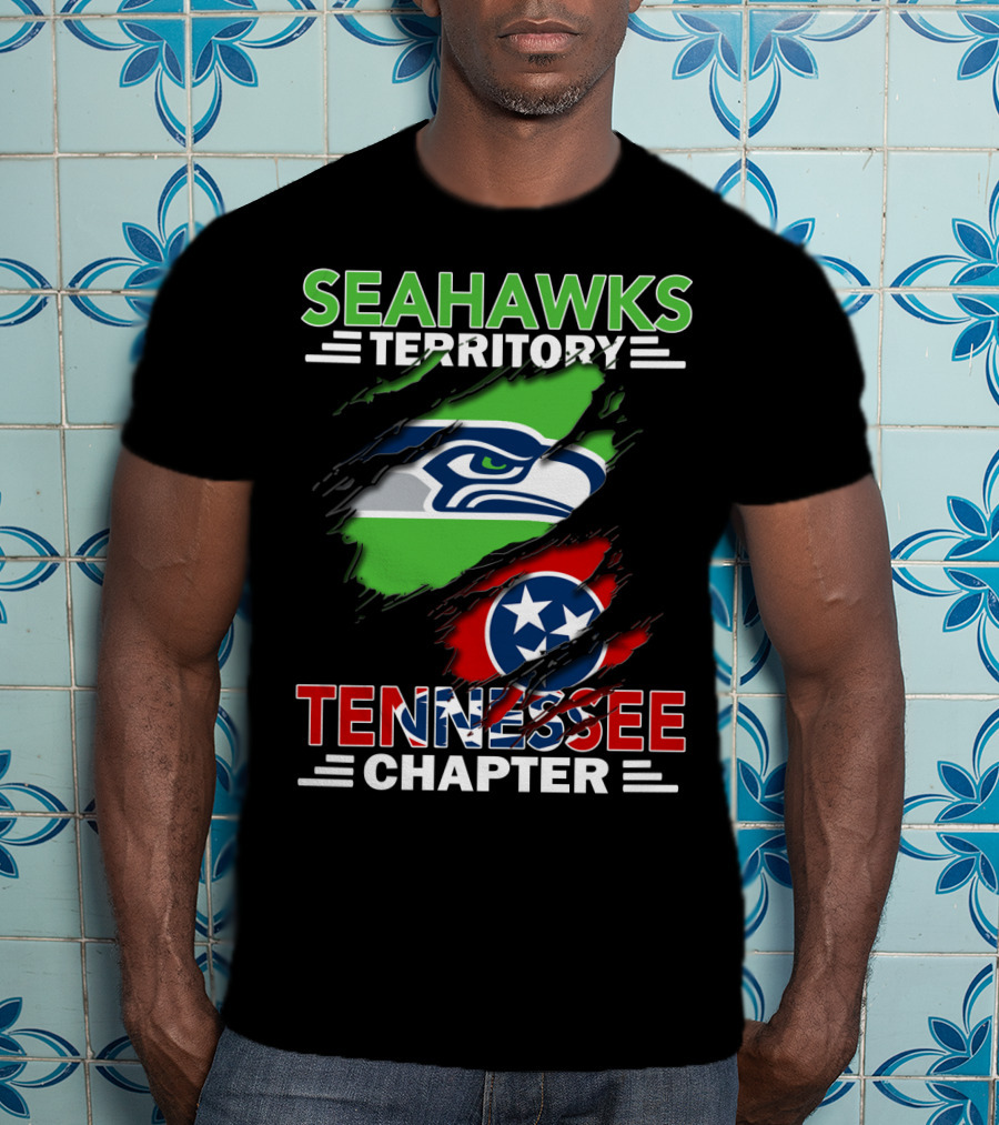 Seahawks Territory Tennessee Chapter Hidden Logos Banner T-Shirt