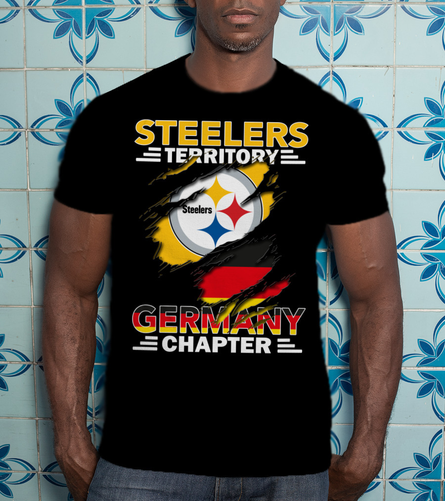 Steelers Territory Germany Chapter Steelers Logo German Flag T-Shirt