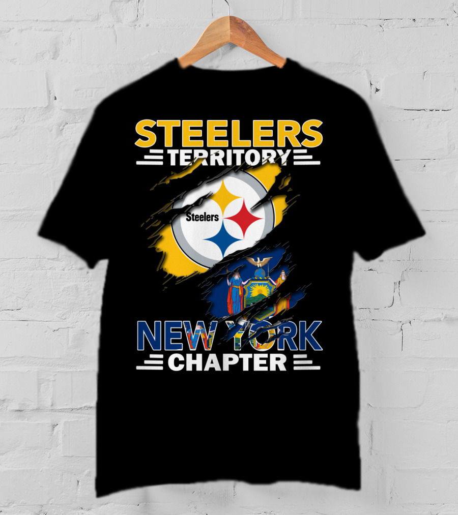 Steelers Territory New York Chapter Flag T-Shirt