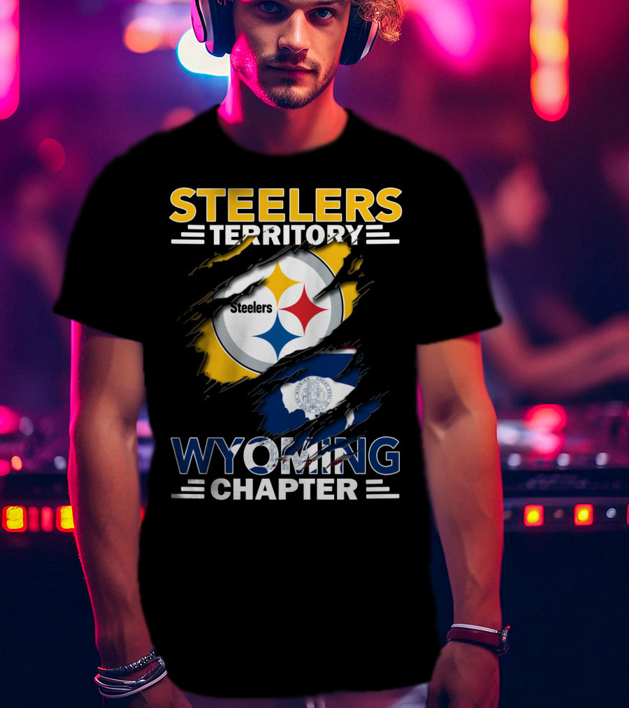 Steelers Territory Wyoming Chapter Flag T-Shirt