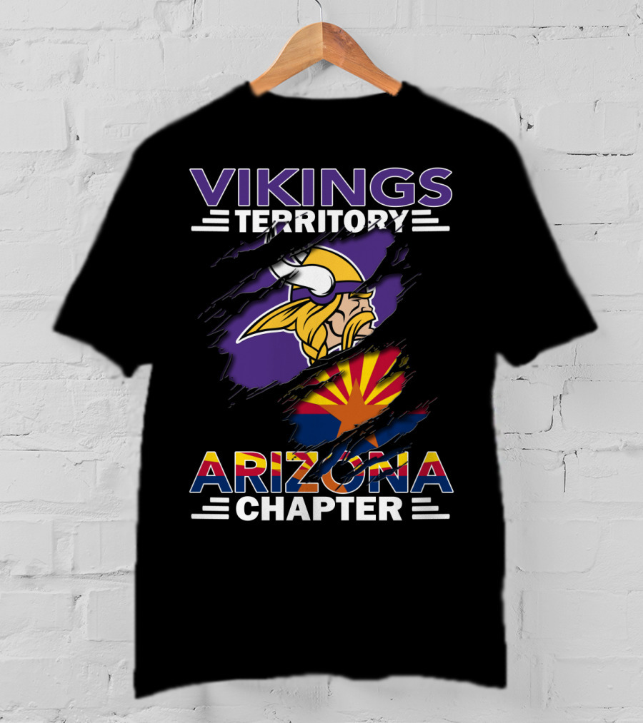 Vikings Territory Arizona Chapter Minnesota Football Fan Club Representation T-Shirt