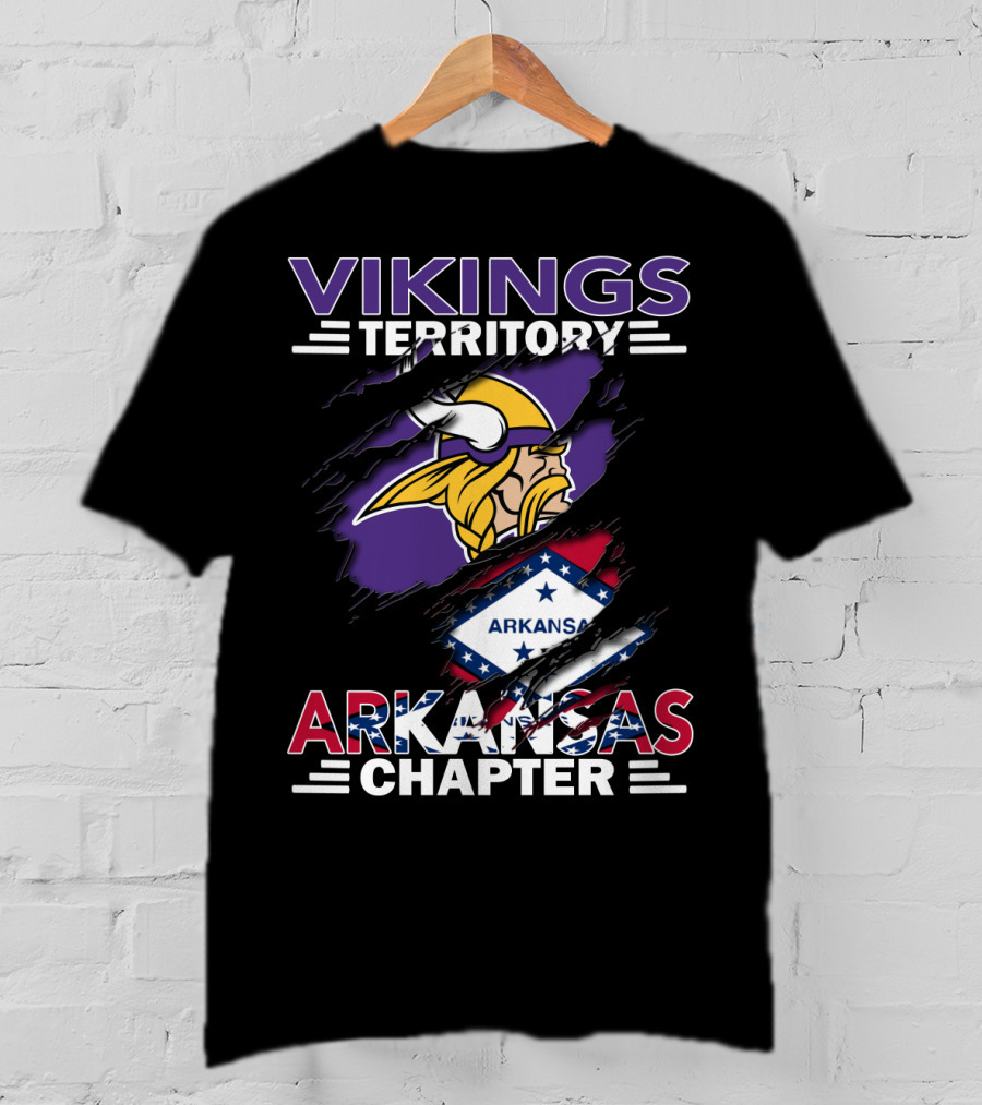 Vikings Territory Arkansas Chapter NFL Fan Group Minnesota T-Shirt