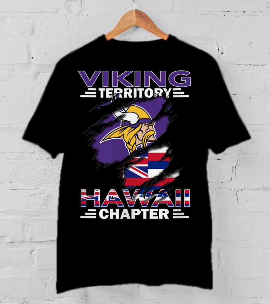 Viking Territory Hawaii Chapter Minnesota Football Fan Group T-Shirt