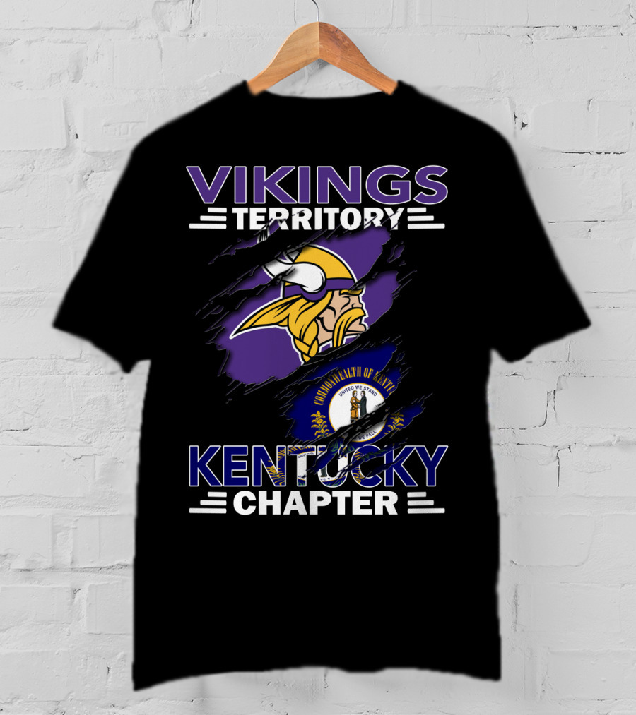 Vikings Territory Kentucky Chapter Commonwealth Of Kentucky Helmet T-Shirt