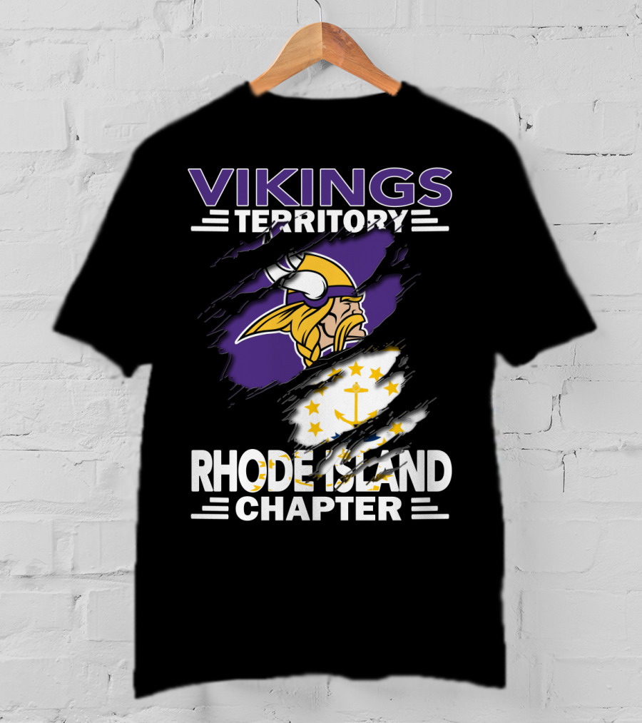 Vikings Territory Rhode Island Chapter Minnesota Football Fan Club T-Shirt