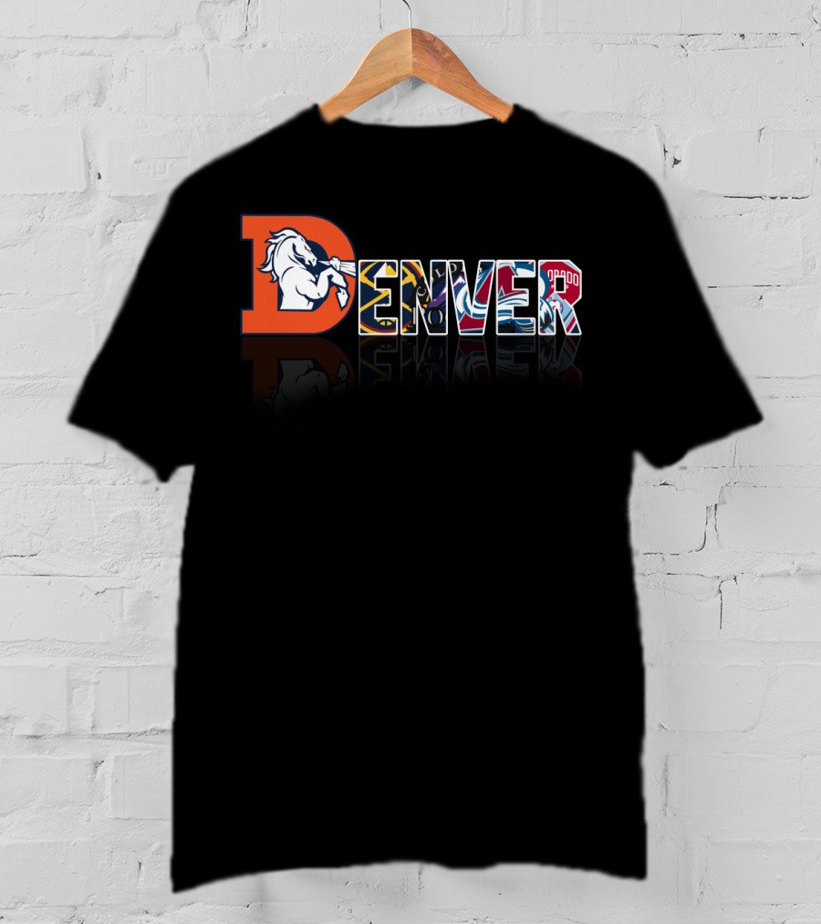 Denver Broncos Nuggets Avalanche Rapids City T-Shirt