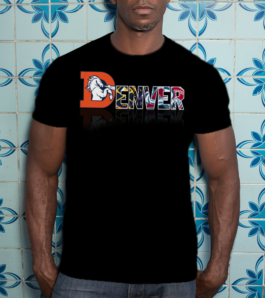 Denver Broncos Nuggets Avalanche Rapids City T-Shirt