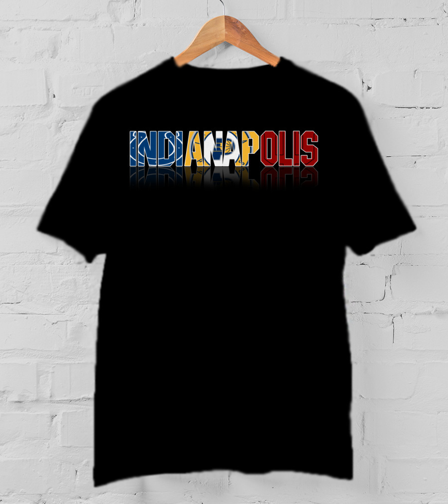 Indianapolis City Sports Teams Colts Pacers Colors And Reflection T-Shirt