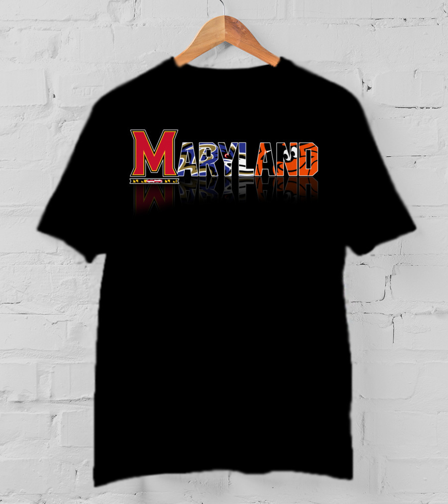 Maryland Terps Ravens Orioles Sports Teams T-Shirt