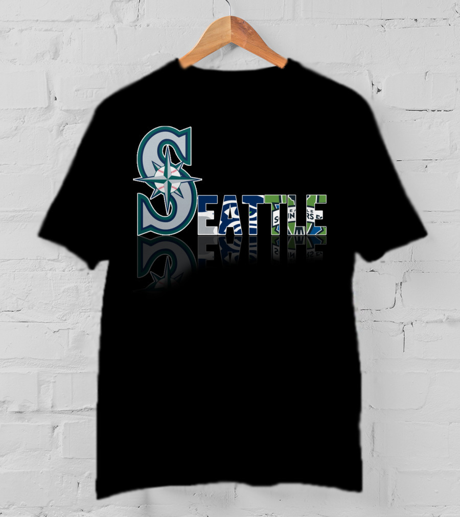 Seattle Mariners Seahawks Sounders City T-Shirt