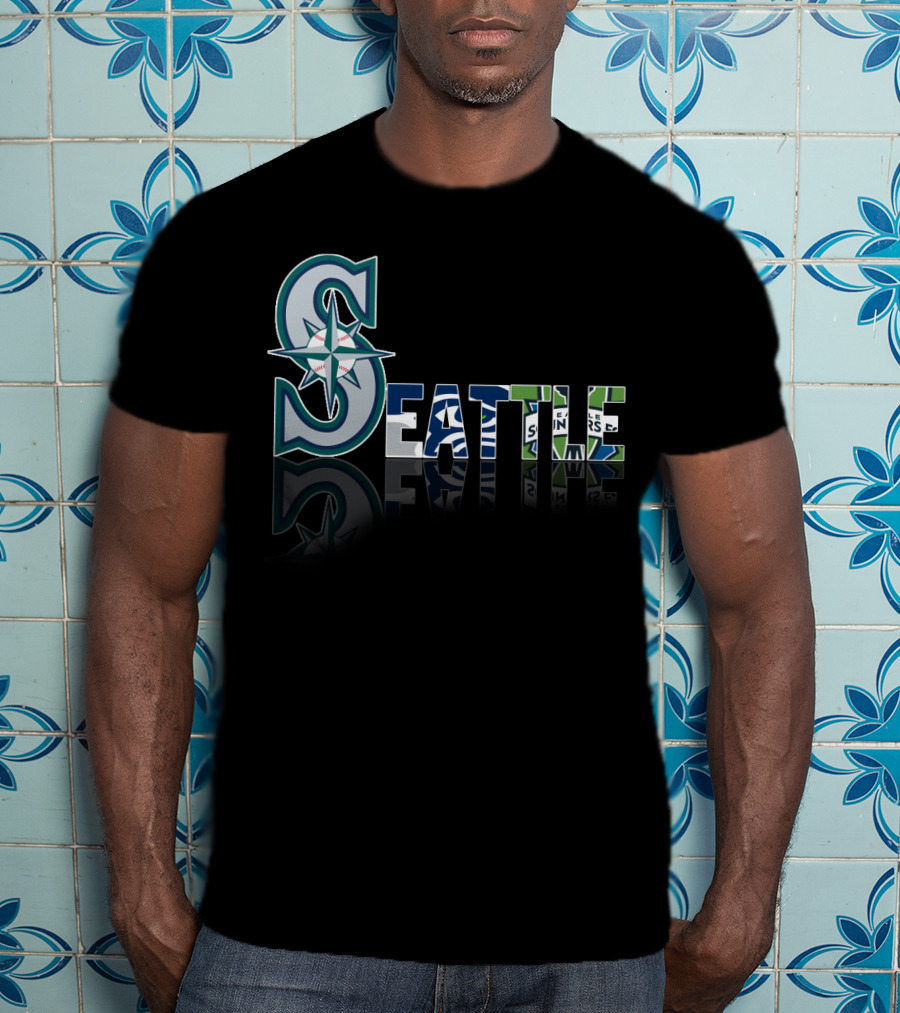 Seattle Mariners Seahawks Sounders City T-Shirt