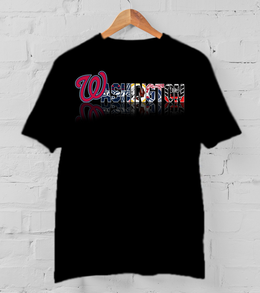 Washington City Nationals Capitals Wizards Redskins United Spirit T-Shirt
