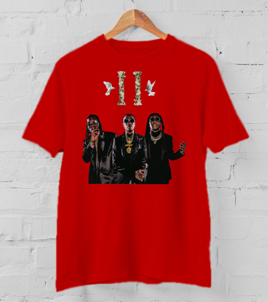 Migos Culture II Album Red Cover T-Shirt