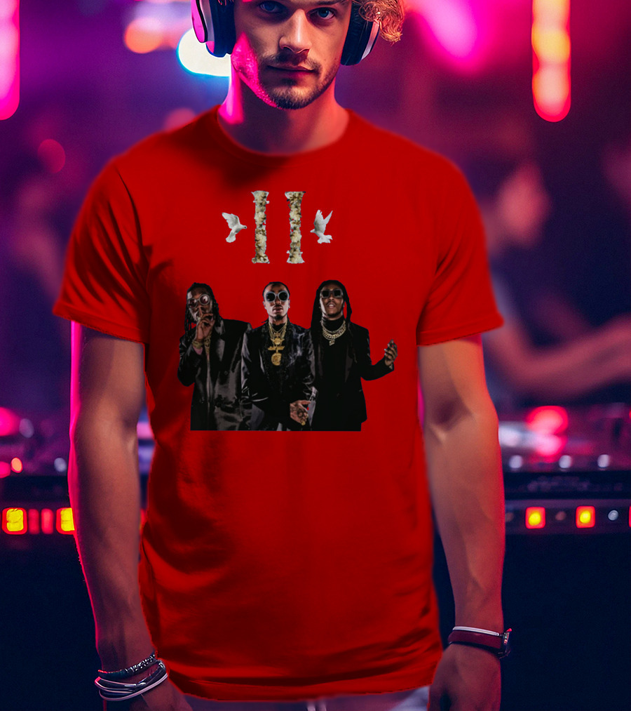 Migos Culture II Album Red Cover T-Shirt