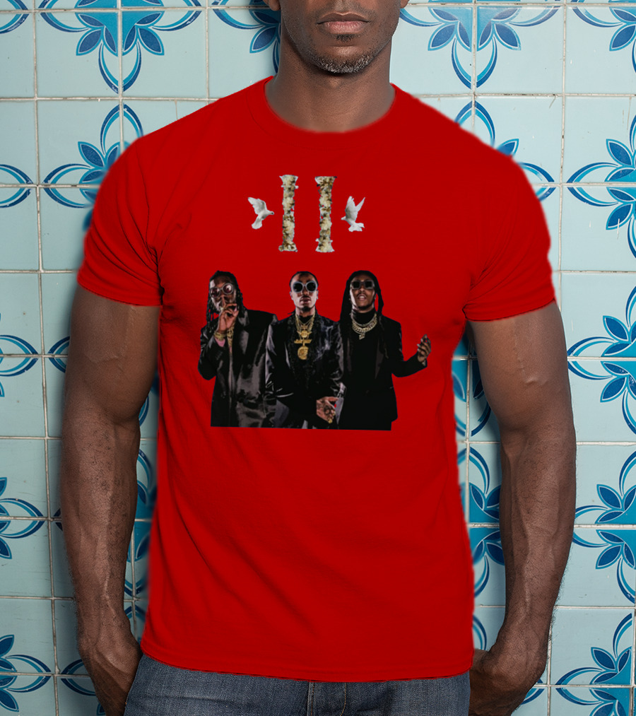Migos Culture II Album Red Cover T-Shirt