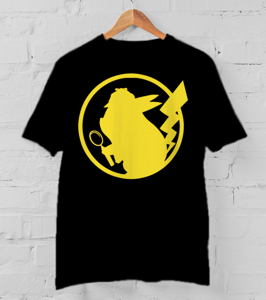 Pikachu Detective Silhouette Merchandise T-Shirt