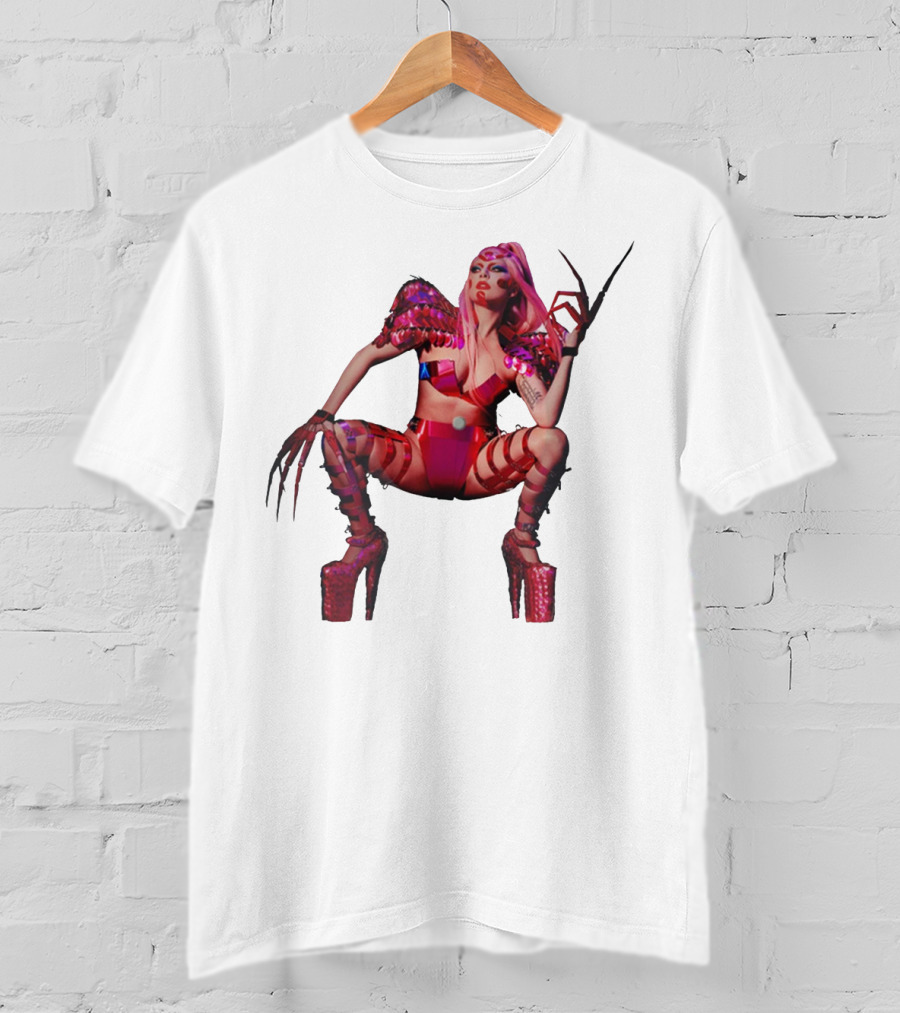Chromatics Merch Futuristic Pink Costume And High Heels T-Shirt