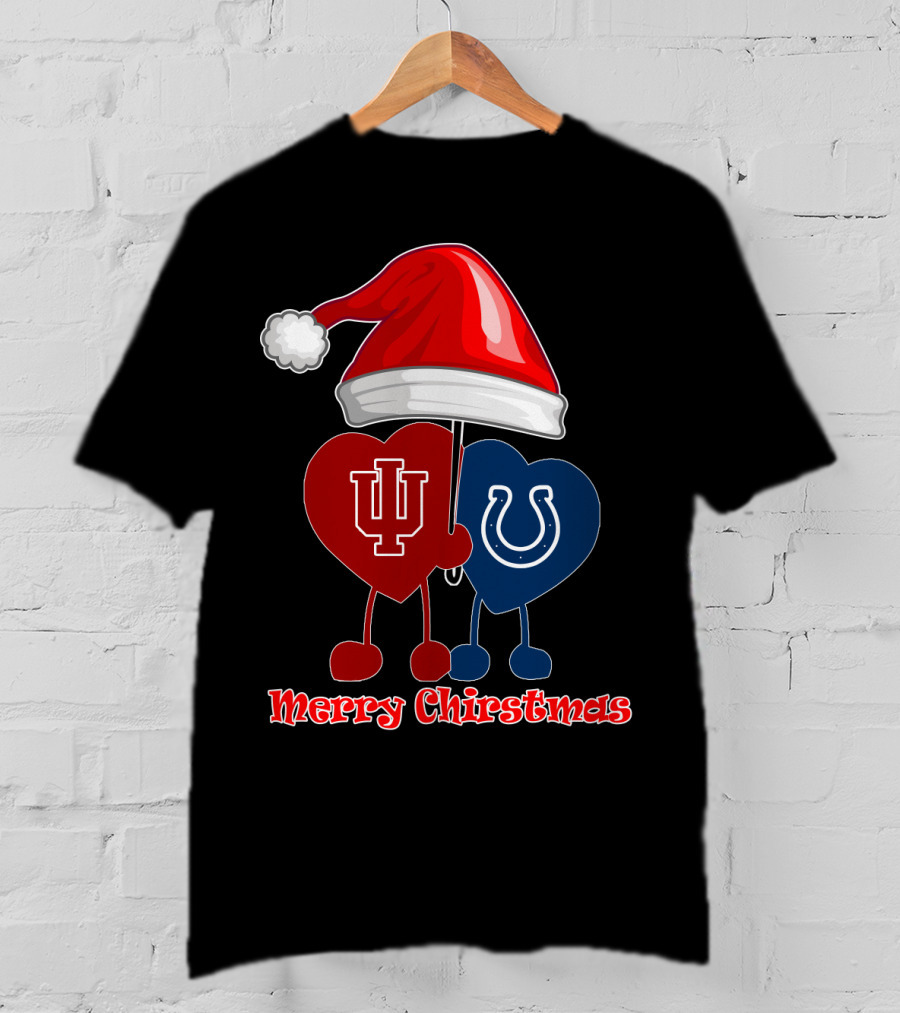 Merry Christmas Indianapolis Colts Indiana University T-Shirt