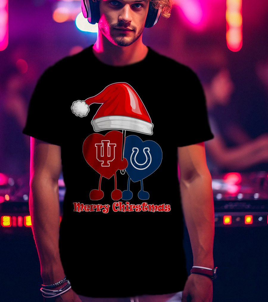 Merry Christmas Indianapolis Colts Indiana University T-Shirt