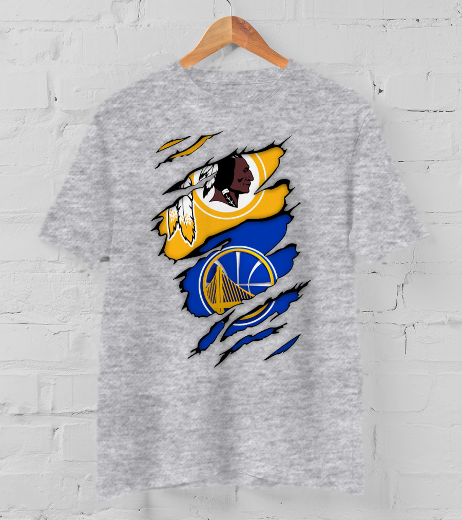 Washington Redskins Golden State Warriors Fusion T-Shirt