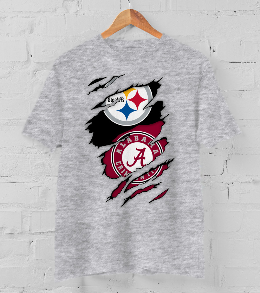 Steelers Alabama Crimson Tide Fusion T-Shirt