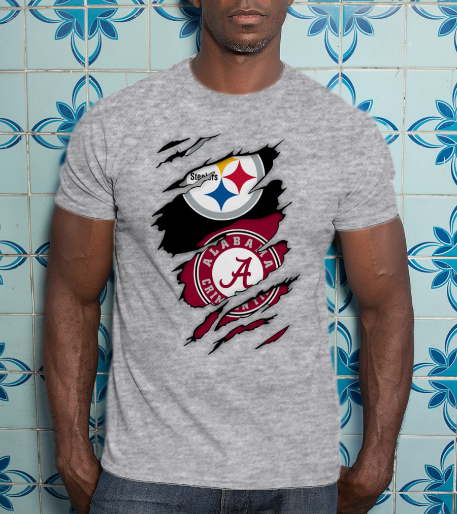 Steelers Alabama Crimson Tide Fusion T-Shirt