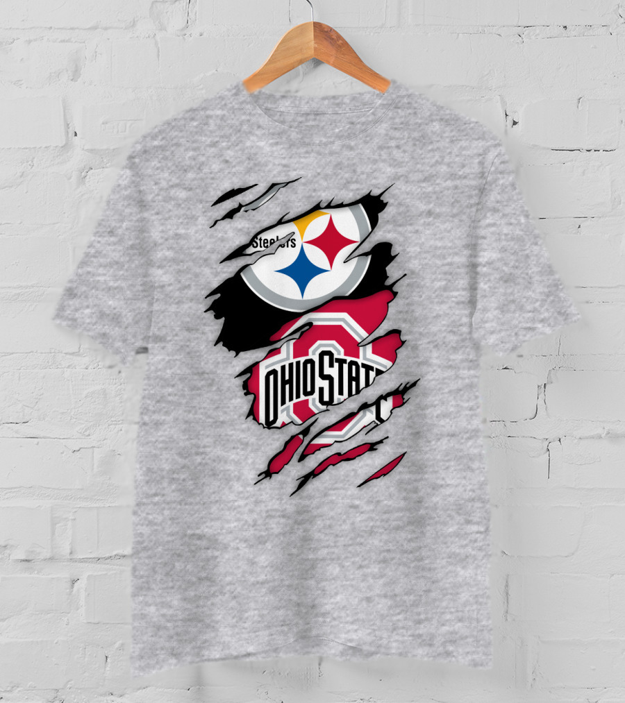 Ohio State Buckeyes Steelers Rip T-Shirt