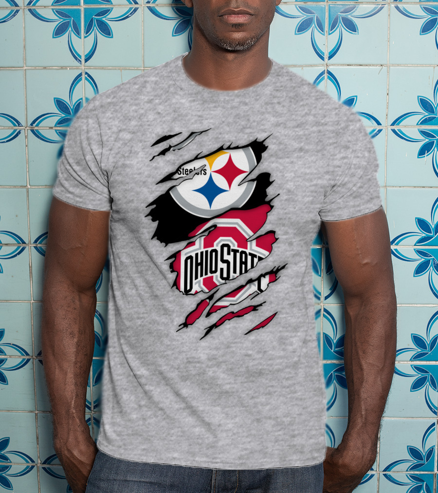 Ohio State Buckeyes Steelers Rip T-Shirt