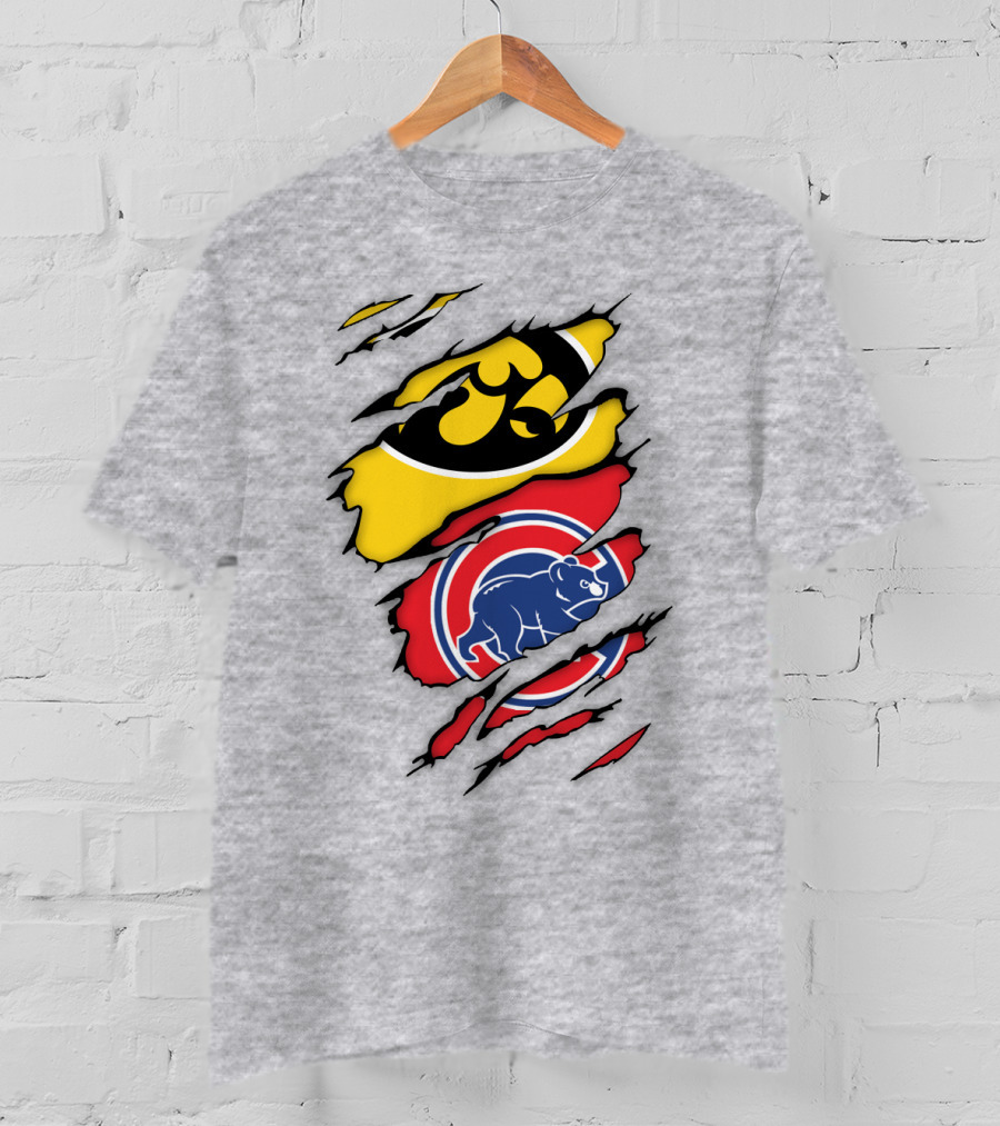 Chicago Cubs Iowa Hawkeyes Mashup T-Shirt