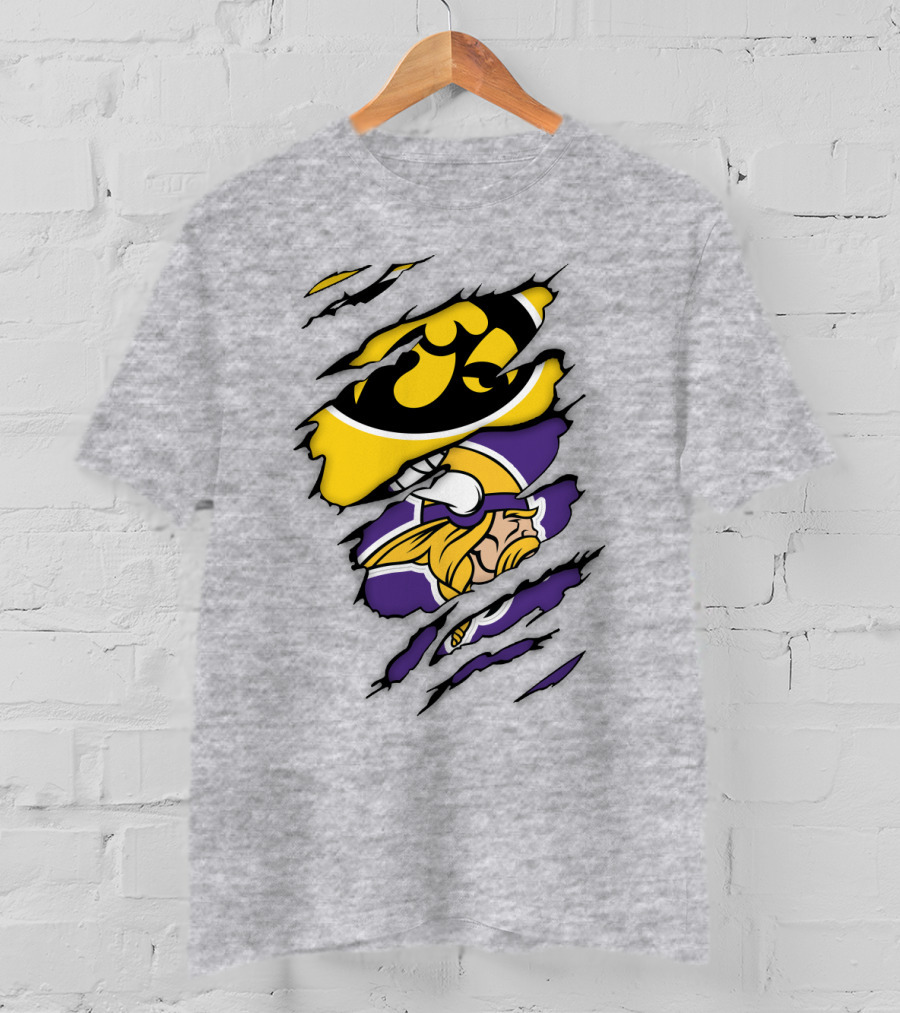 Minnesota Vikings Iowa Hawkeyes Fusion T-Shirt
