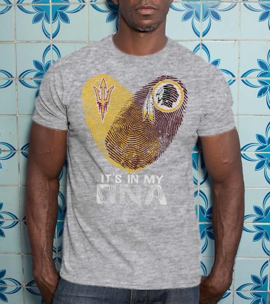 Arizona State Sun Devils It's In My Dna Washington Redskins T-Shirt