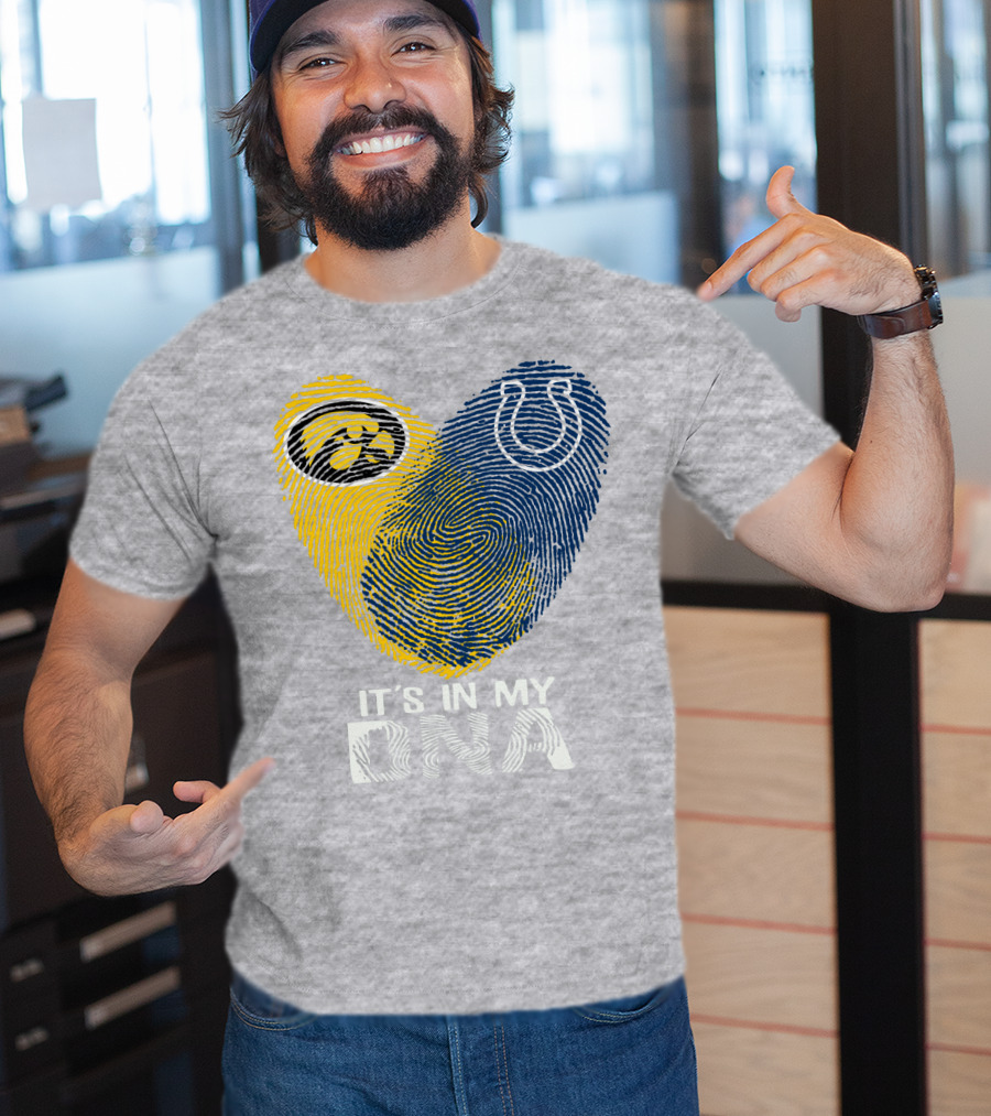 Indianapolis Colts Iowa Hawkeyes It's In My Dna T-Shirt
