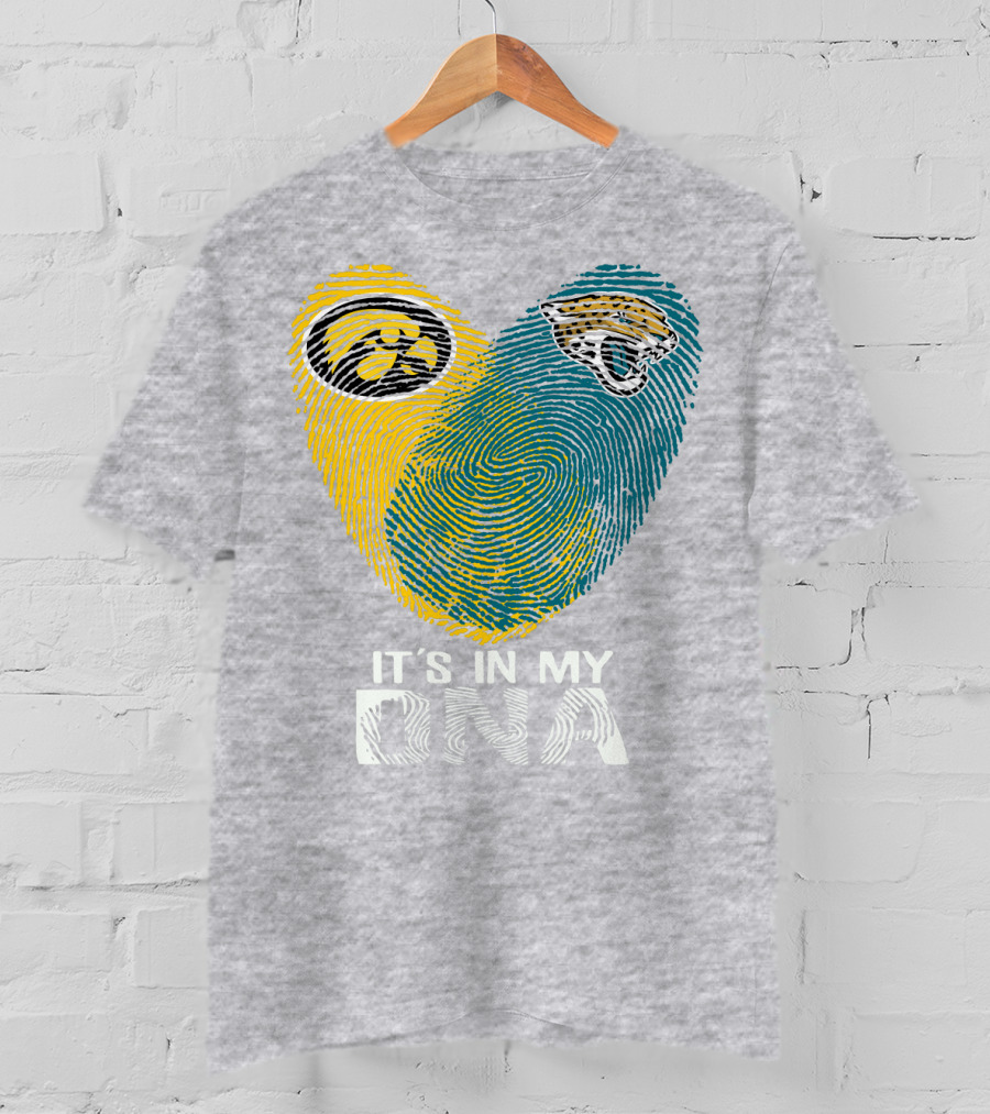 Jacksonville Jaguars Iowa Hawkeyes It's In My Dna T-Shirt