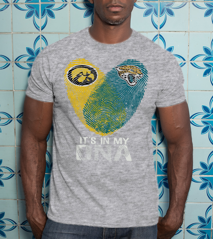 Jacksonville Jaguars Iowa Hawkeyes It's In My Dna T-Shirt