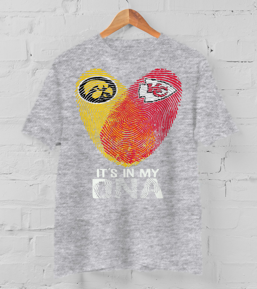 Kansas City Chiefs Iowa Hawkeyes It's In My Dna T-Shirt