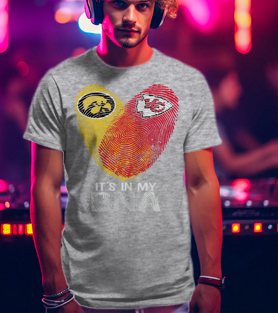 Kansas City Chiefs Iowa Hawkeyes It's In My Dna T-Shirt