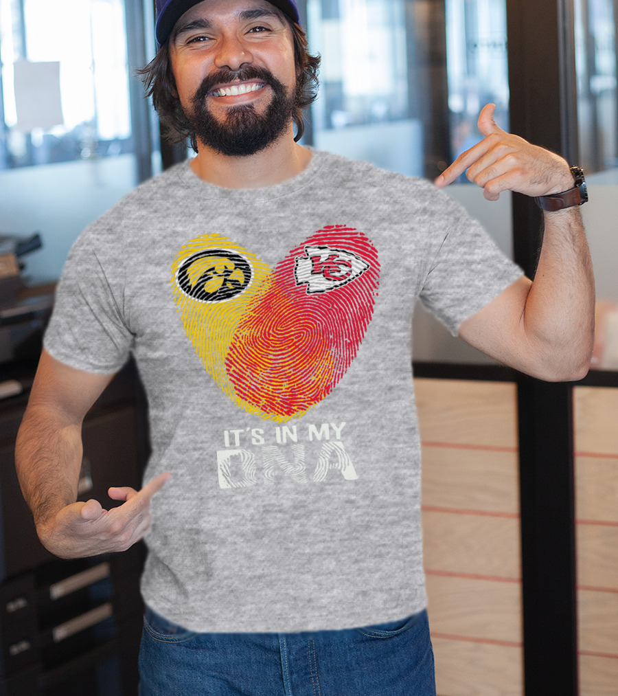 Kansas City Chiefs Iowa Hawkeyes It's In My Dna T-Shirt