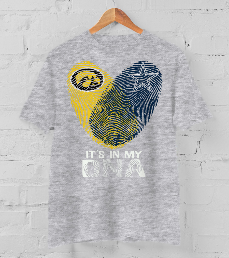 Dallas Cowboys Hawkeye It's In My Dna Fingerprint Star T-Shirt