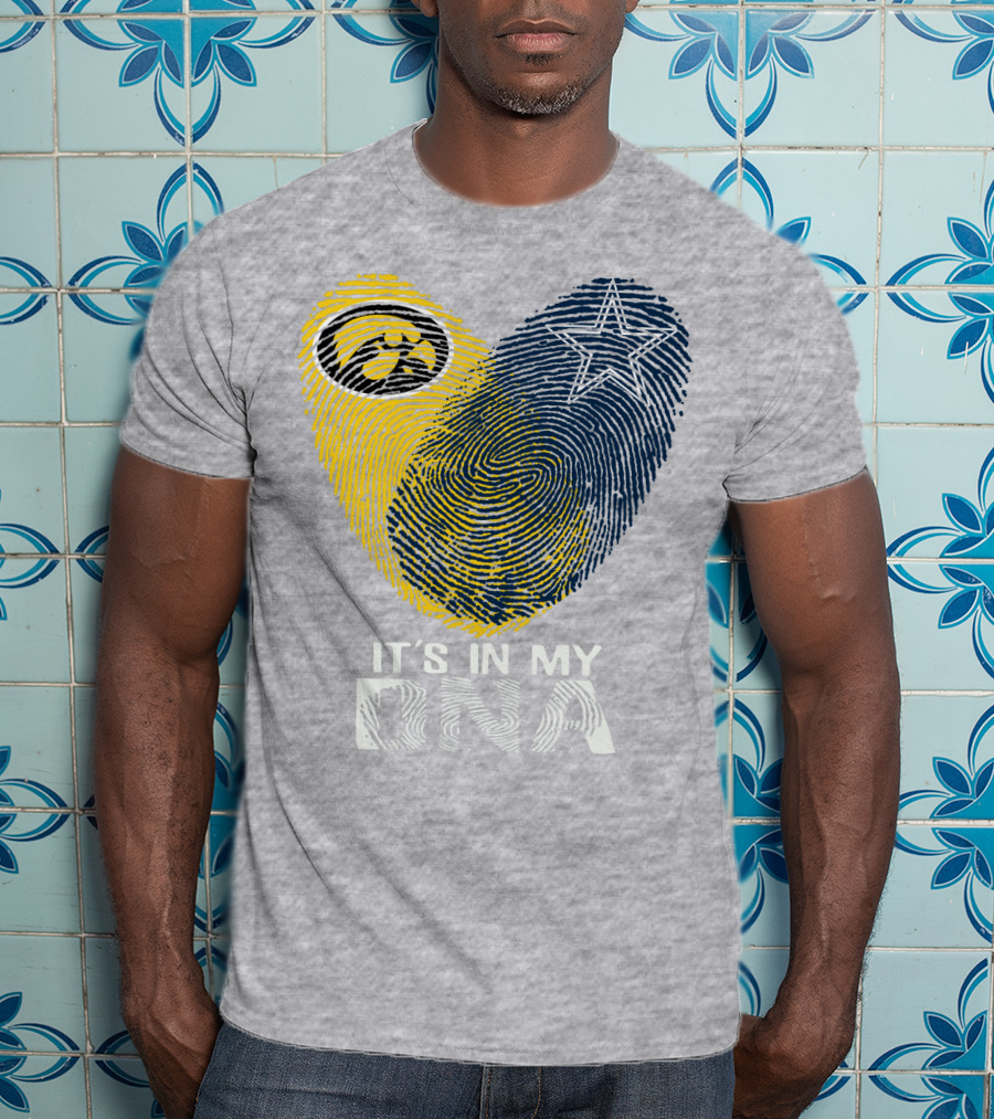 Dallas Cowboys Hawkeye It's In My Dna Fingerprint Star T-Shirt