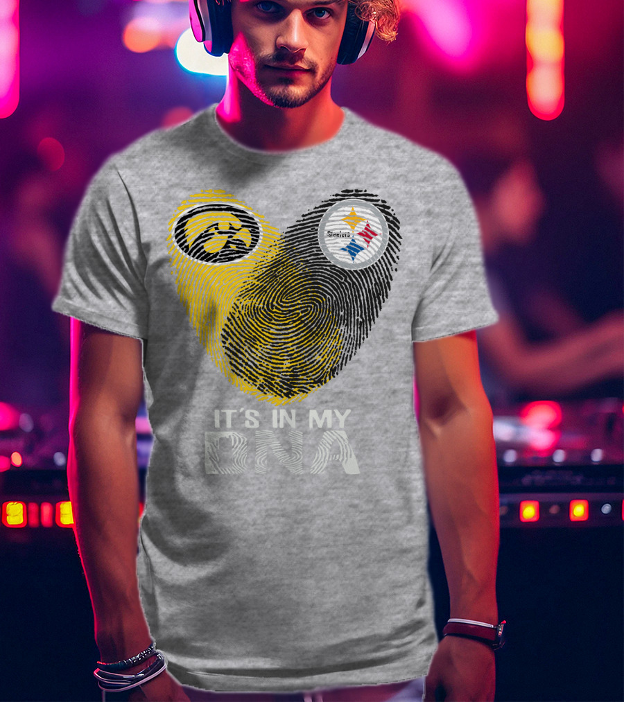 Pittsburgh Steelers Iowa Hawkeye It's In My Dna T-Shirt